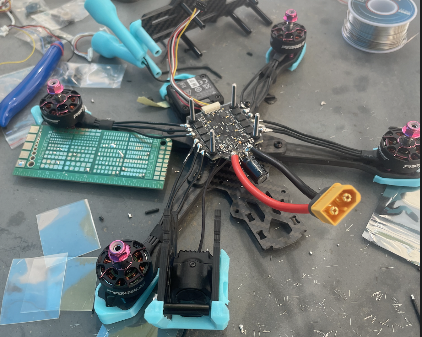 Moteurs et ESC installés